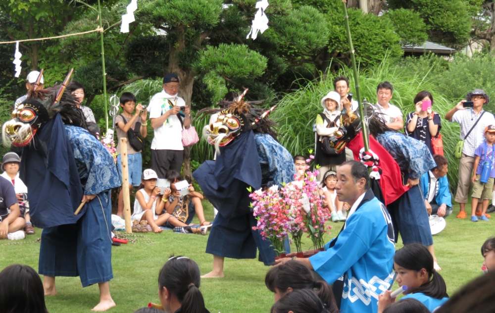 篠籠田三匹獅子舞02